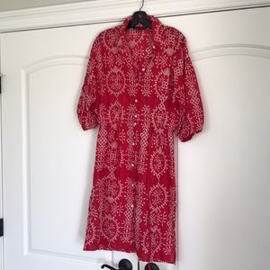 Zara cotton lace dress
